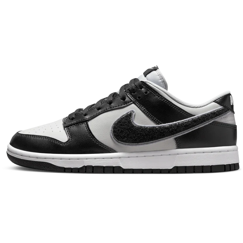 Nike Dunk Low 'Chenille Swoosh Black Grey'