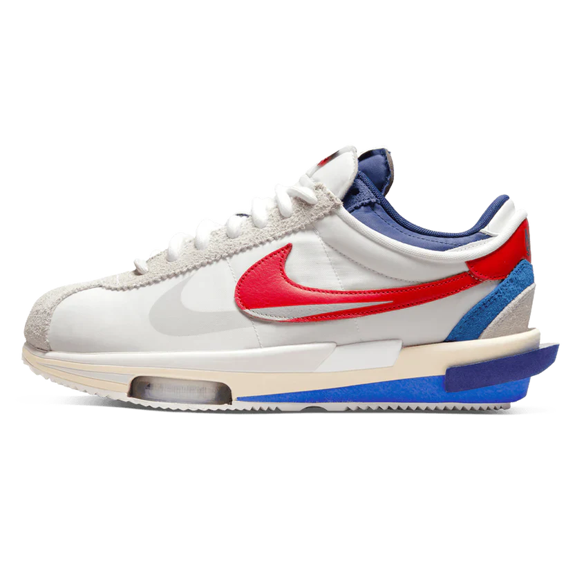 Nike x Sacai Zoom Cortez 'White University Red Blue'