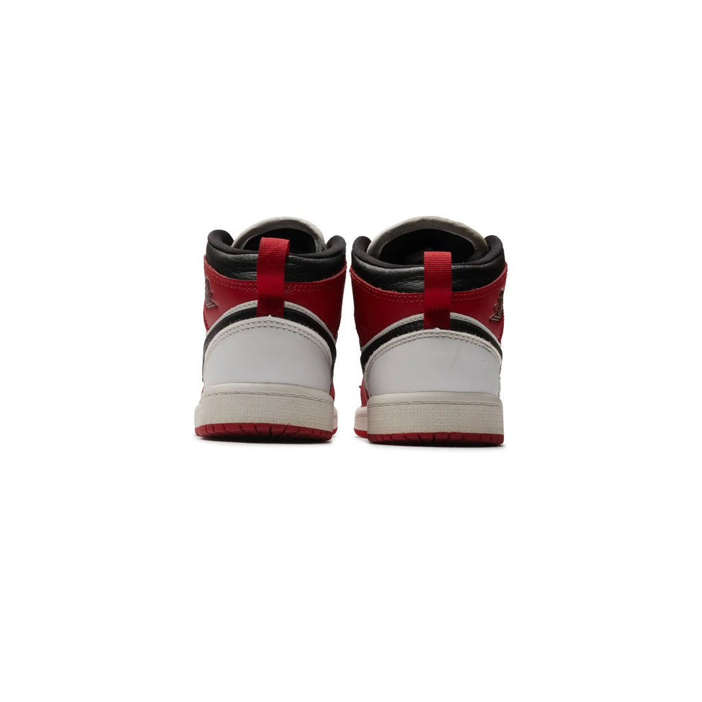 Preloved - Air Jordan 1 Mid Chicago White Heel (PS)