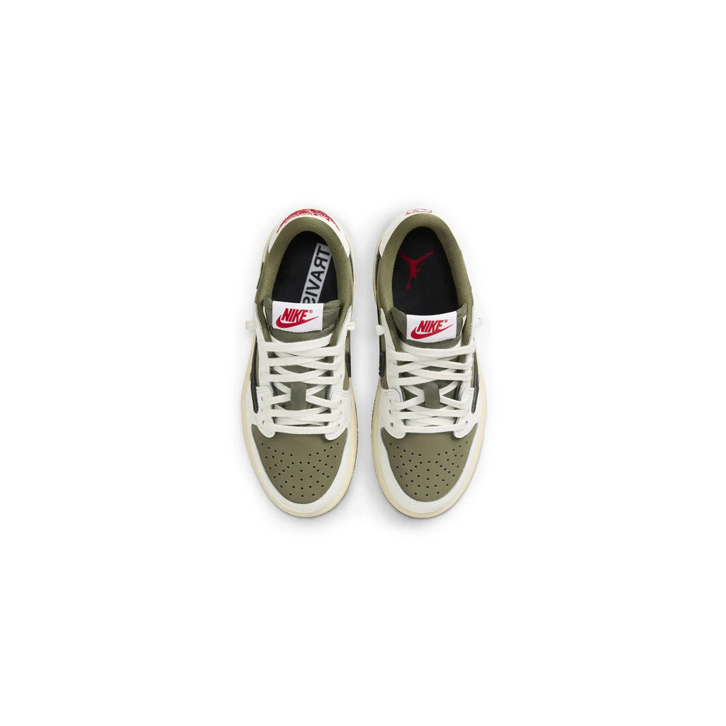 Travis Scott x Air Jordan 1 Low OG Medium Olive (PS)